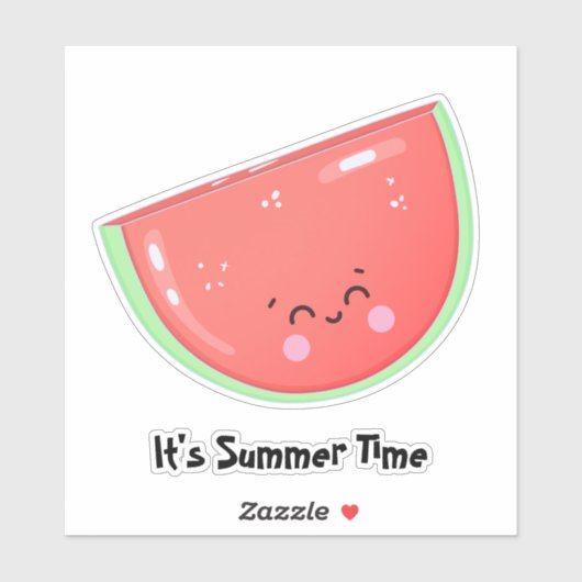 Schattigee Jelly Watermelon Zomer Sticker (Vel)