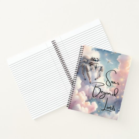 Schattigee Jumping Spider Notitieboek Gift voor Sp (Binnen)