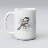 Schattigee Just Birding Black Pet Chickadee Coffee Koffiemok