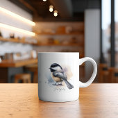 Schattigee Just Birding Black Pet Chickadee Coffee Koffiemok