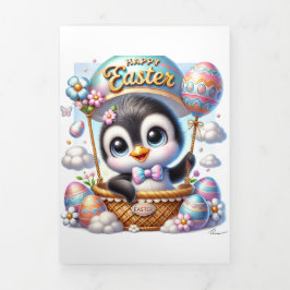 Schattigee Kaart met pinguïn