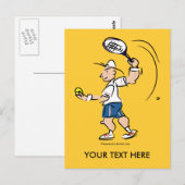 Schattigee kaart voor tennissers (Voorkant / Achterkant)