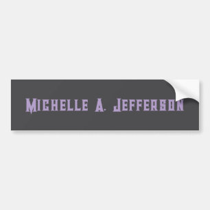 Schattigee kalligrafie Creative Trendy Custom Name Bumpersticker