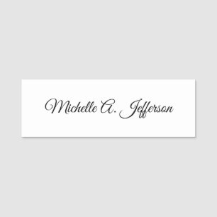 Schattigee kalligrafie Creative Trendy Custom Name Naamplaatje