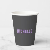 Schattigee kalligrafie Creative Trendy Custom Name Papieren Bekers (Voorkant)