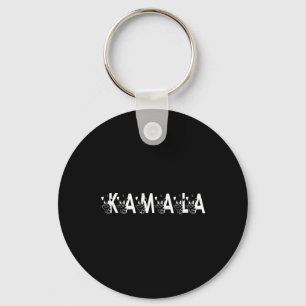 Schattigee Kamala Cat Letter Lettertype Grafisch Sleutelhanger