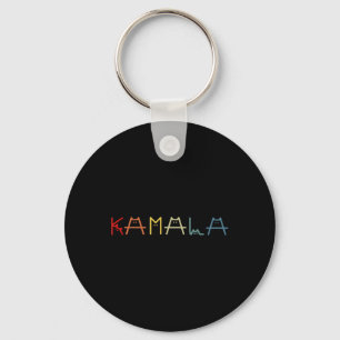 Schattigee Kamala Harris Cat belettering positief Sleutelhanger