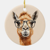 Schattigee kameel met bril keramisch ornament (Achterkant)