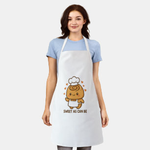 "Schattigee kaneelbroodchef - Kawaii Baking Design Schort