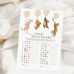 Schattigee Kangaroo Emoji Pictionary Baby shower s