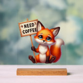 Schattigee kantoor heeft koffievos nodig acryl bord (Neutraal)