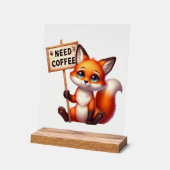 Schattigee kantoor heeft koffievos nodig acryl bord (Hoek)