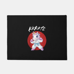 Schattigee Karate Eenhoorn Tanktop Deurmat