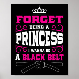 Schattigee Karate Meisjes Gift Karate Meisje Poster