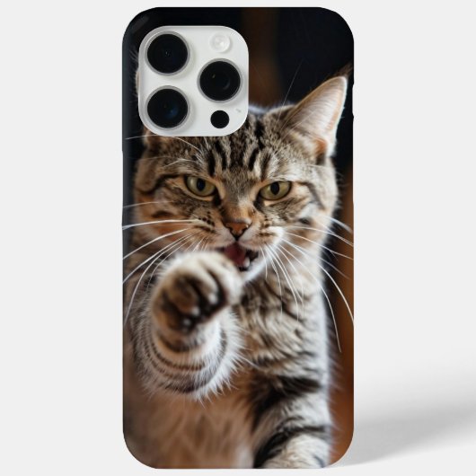 Schattigee kat die een stoot geeft Case-Mate iPhone case (Achterkant)