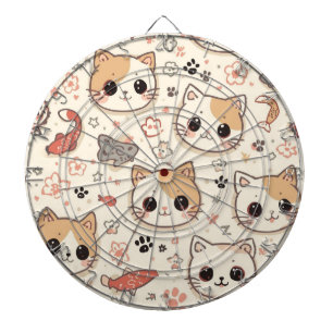 Schattigee Kat eenvoudige huisdier kitten Patroon  Dartbord