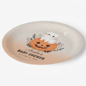 Schattigee kat en pompoen Halloween Baby shower Papieren Bordje