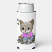 Schattigee kat en vlinder (Seltzer Voorkant)