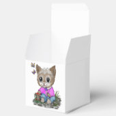 Schattigee kat en vlinder bedankdoosjes (Geopend)