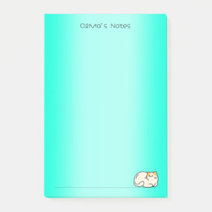 Schattigee kat kat kleurrijke gradiënt Gepersonali Post-it® Notes