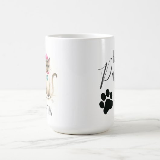 Schattigee Kat Kerst Koffie Mokken (Center)