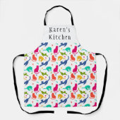 Schattigee kat kitten gepersonaliseerd Schort (Voorkant)