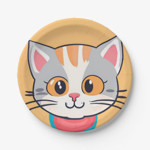 Schattigee kat Kitten huisdieren Verjaardagsfeest  Papieren Bordje