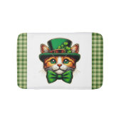 Schattigee kat/kitten Saint Patrick's Day Badmat (Voorkant)