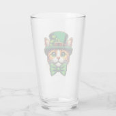 Schattigee kat/kitten Saint Patrick's Day Glas (Achterkant)
