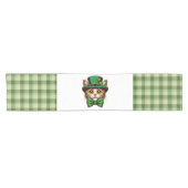 Schattigee kat/kitten Saint Patrick's Day Korte Tafelloper (Horizontaal)
