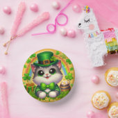 Schattigee kat/kitten Saint Patrick's Day Papieren Kommen (Feest)