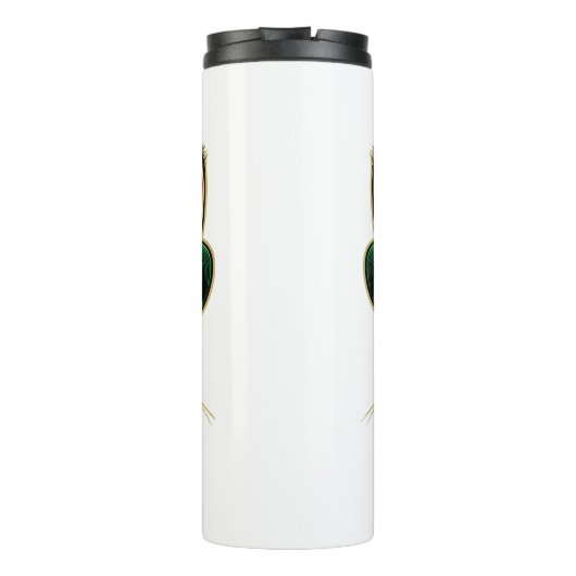 Schattigee kat/kitten Saint Patrick's Day Thermosbeker (Achterkant)