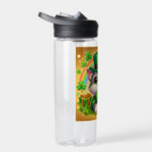 Schattigee kat/kitten Saint Patrick's Day Waterfles (Rechts)