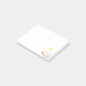 Schattigee kat kitten slapen liggend Waterverf Post-it® Notes (Schuin)