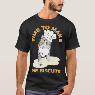 Schattigee kat Kneden Biscuits Making Stretching K T-shirt