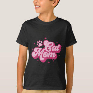 Schattigee Kat Mam Kat Mama Kat Kitten Kat Mam T-shirt