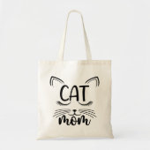 Schattigee kat mam kitten tote bag (Voorkant)