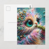 Schattigee kat met kattenkruid briefkaart (Voorkant / Achterkant)