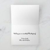 Schattigee kat met pompoen - Thanksgiving! Feestdagen Kaart (Binnen)