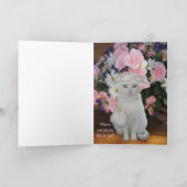 Schattigee Kat  Moederdag Geen Koken Kaart (Binnen)