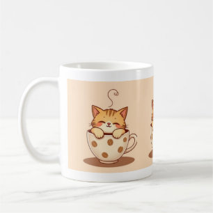 Schattigee Kat Mok Koffie of Thee