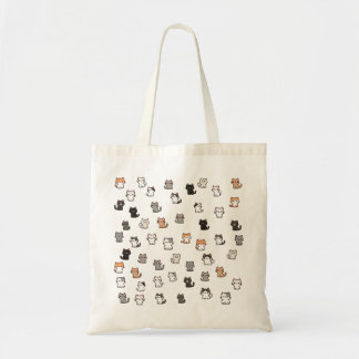 Schattigee kat ontworpen canvas tas