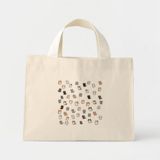 Schattigee kat ontworpen canvas tas