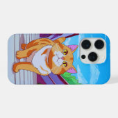 Schattigee kat op avontuur iPhone hoesje (Achterkant horizontaal)