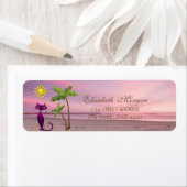 Schattigee kat, Palms Beach Sunset Etiket (Insitu)