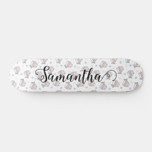 Schattigee Kat Winter Kerst Patroon Aangepast Skateboard