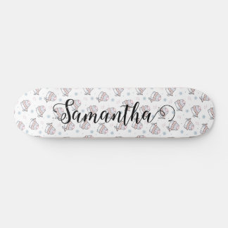 Schattigee Kat Winter Kerst Patroon Aangepast Skateboard