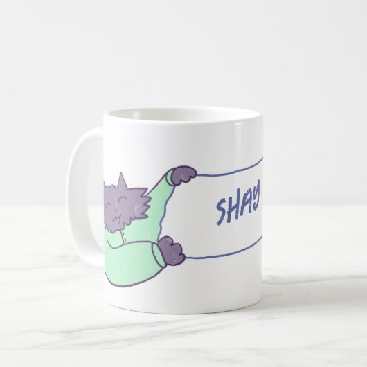 Schattigee Katten Aangepaste Naam Koffie Mok (Voorkant links)