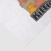 Schattigee Katten Design - Schattige Cat Art Tissuepapier (Detail)
