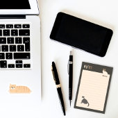 Schattigee katten donkergrijs gevoerd post-it® notes